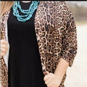 Crazy Train Leopard Print Kimono / Cardigan